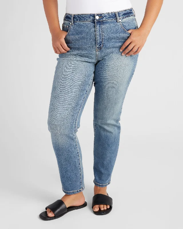 Plus Size Alanis High Rise Girlfriend Jeans