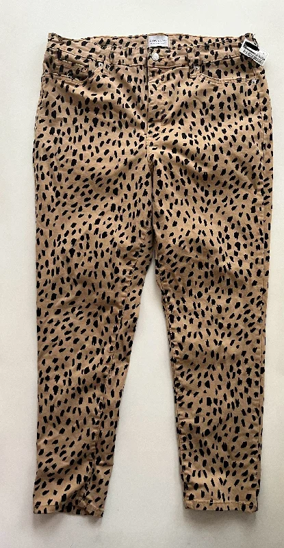 Animal Print Pants Ankle Crown And Ivy, Size 16