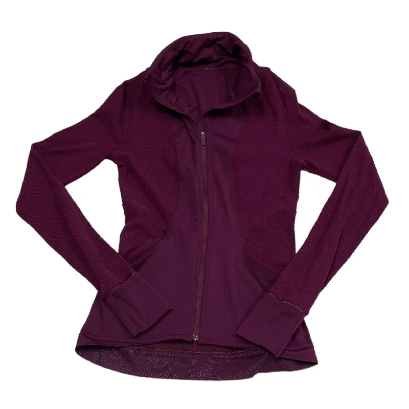 Athletic Jacket By Lululemon In Purple, Size: 4