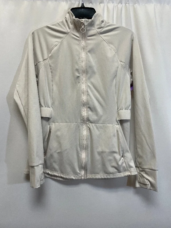 Beige Athletic Jacket Fabletics, Size M