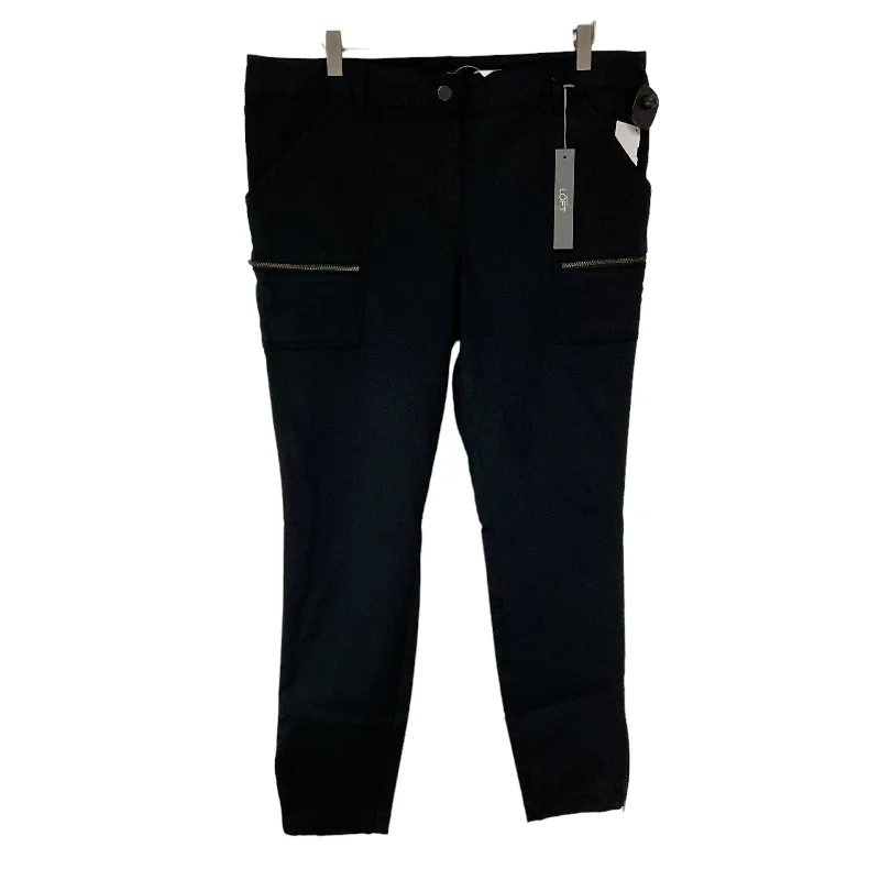 Black Denim Jeans Skinny Loft, Size 14