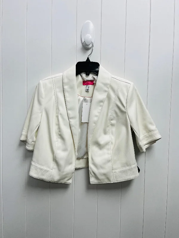 Blazer By Isaac Mizrahi Live Qvc In White, Size: S