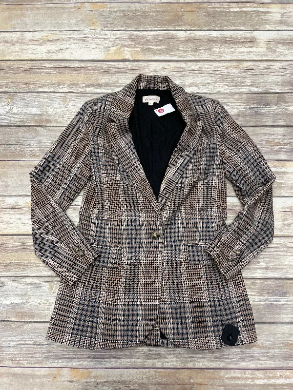 Blazer By Marled In Checkered Pattern, Size: S