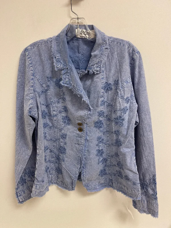 Blue Blazer Clothes Mentor, Size L