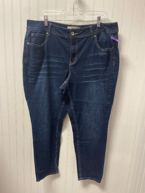 Blue Denim Capris Clothes Mentor, Size 18w