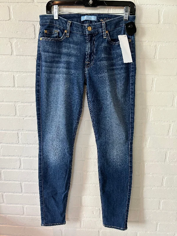 Blue Denim Jeans Skinny 7 For All Mankind, Size 6