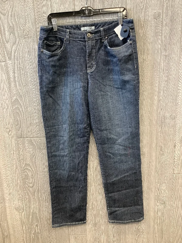 Blue Denim Jeans Straight Chicos, Size 8