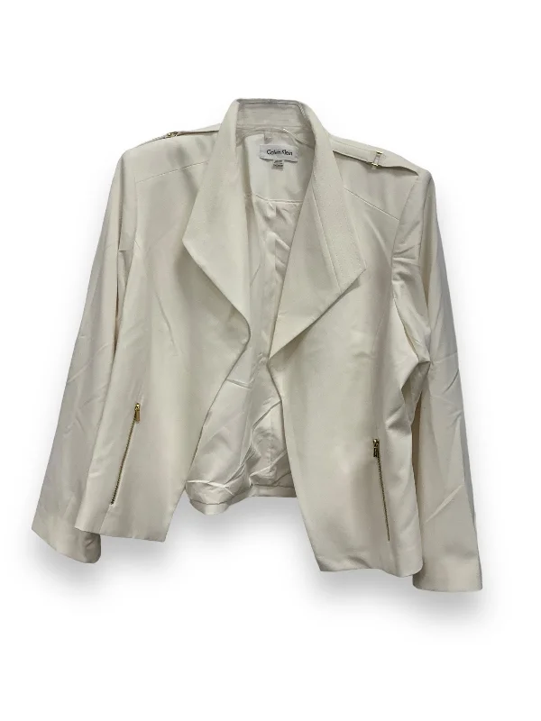 Cream Blazer Calvin Klein, Size 2x