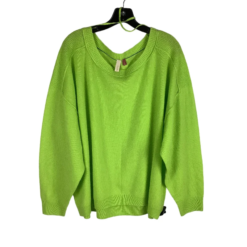 Green Sweater Cashmere Pilcro, Size Xl