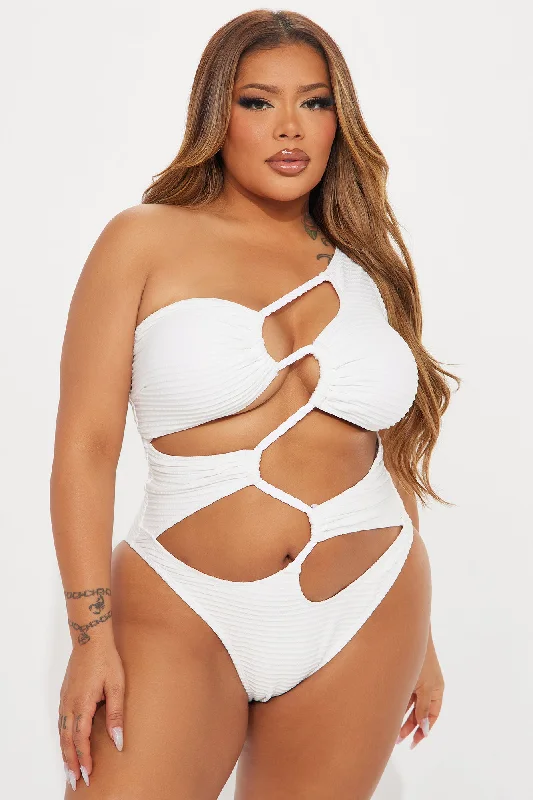 Michelle Cutout 1 Piece Swimsuit - White