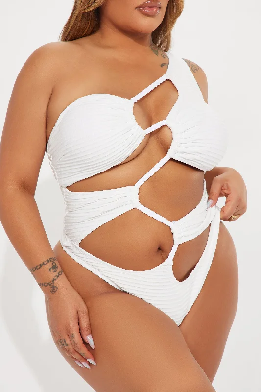 Michelle Cutout 1 Piece Swimsuit - White