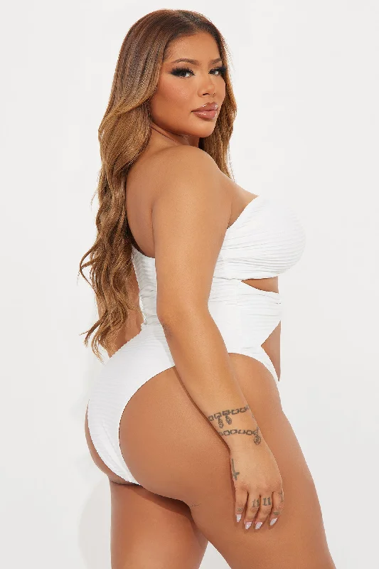 Michelle Cutout 1 Piece Swimsuit - White