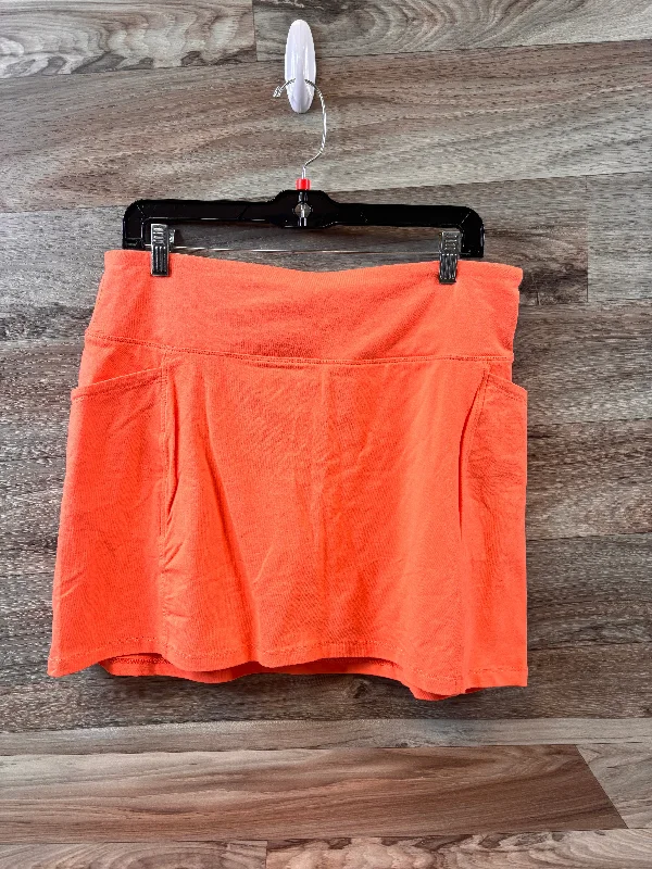 Orange Athletic Skort Clothes Mentor, Size L