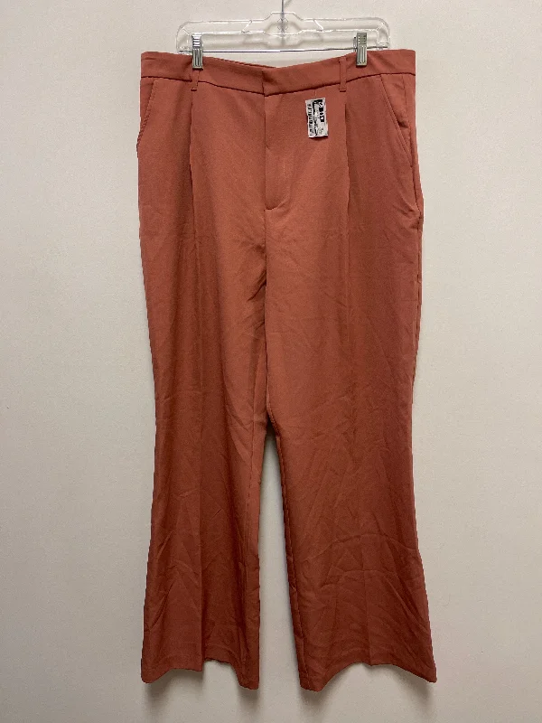 Pants Wide Leg By Clothes Mentor In Orange, Size: 18