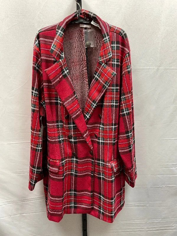 Plaid Pattern Blazer Maurices, Size 3x