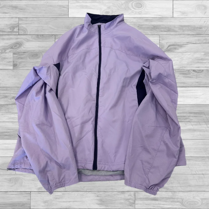 Purple Athletic Jacket Adidas, Size Xl