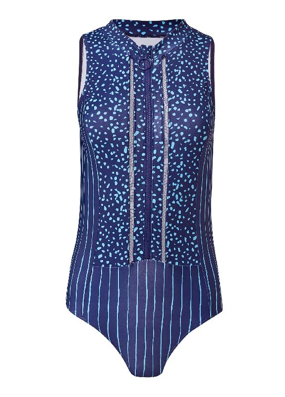 Zip-up one-piece - Midnight Dive