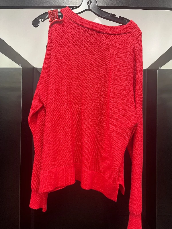 Sweater By Dkny In Red, Size: L