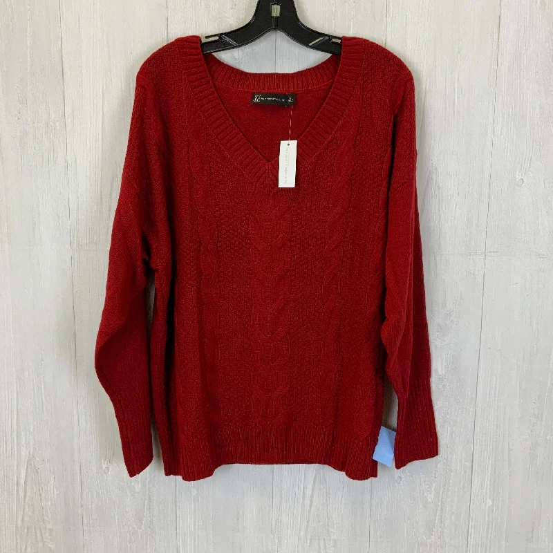 Sweater By New York And Co In Red, Size: L