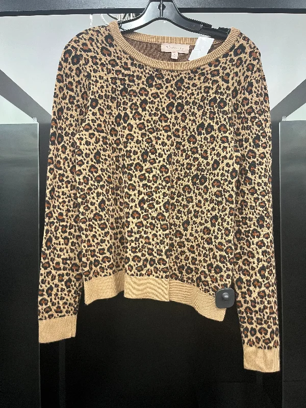 Sweater By Philosophy In Animal Print, Size: M