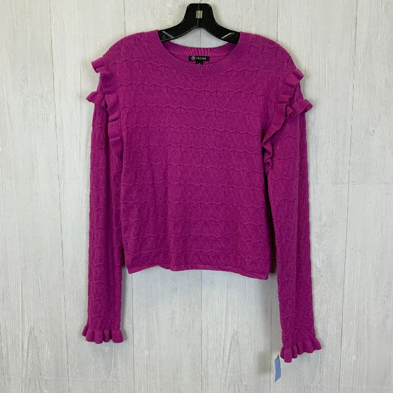 Sweater By Versona In Purple, Size: L