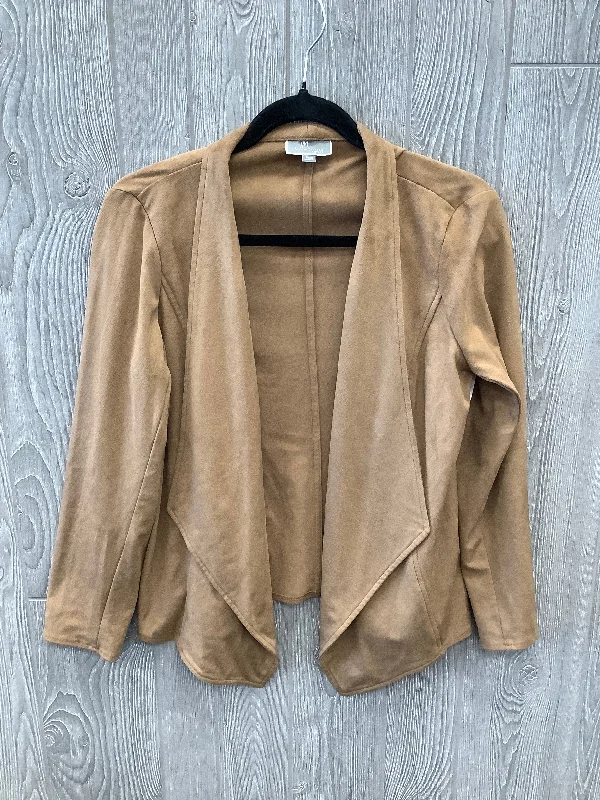 Tan Blazer Jm Collections, Size Petite  M